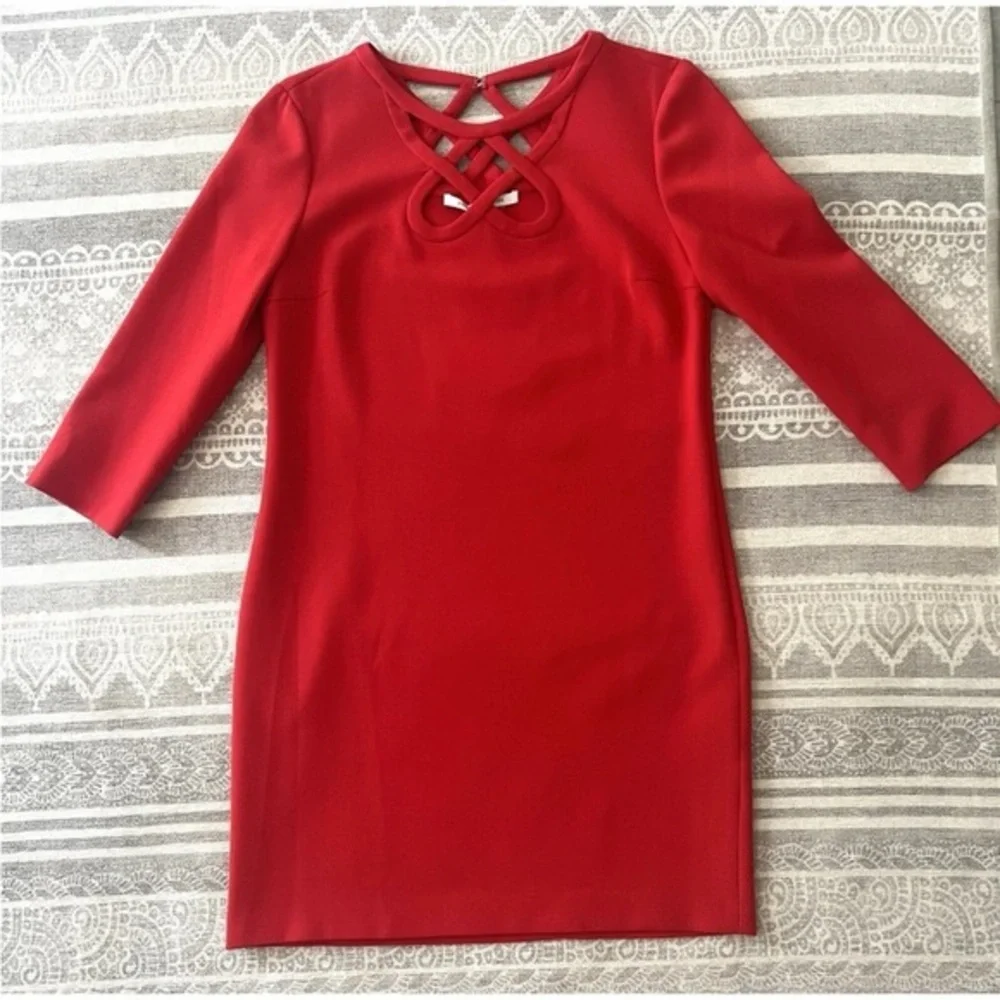 DIANE VON FURSTANBURG DVF Poppy Red Carmen Cutout Mini - Picture 9 of 12